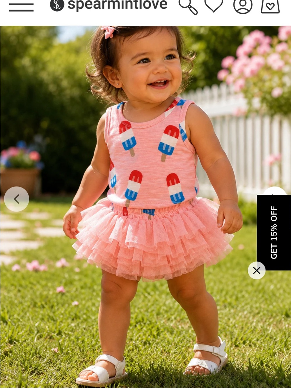 SpearmintLOVE Pink Popsicle Tulle Tank Matching Set